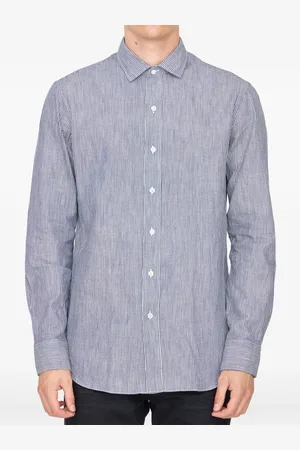 SALVATORE PICCOLO Striped cotton shirt