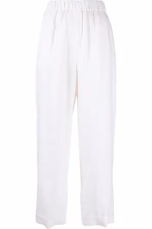 PESERICO SIGN Wide-leg cropped trousers