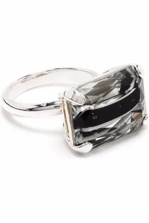 WOUTERS & HENDRIX Crystal-embellished band ring