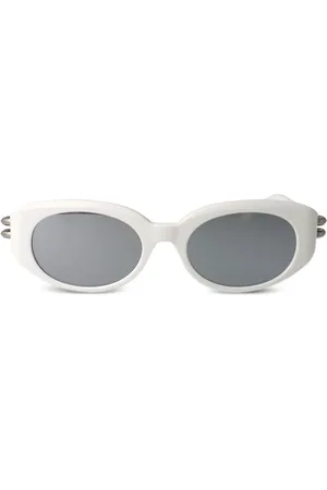 Alexander McQueen Oval-frame sunglasses