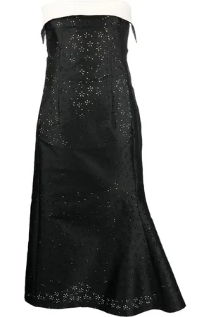 Serafini Pointelle knit midi dress