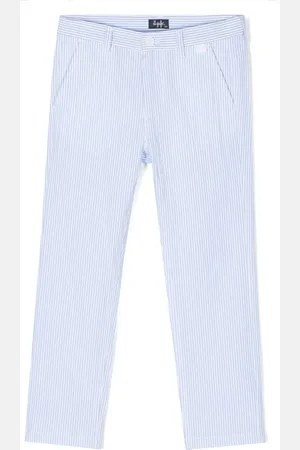 Il gufo Vertical-stripe pattern trousers