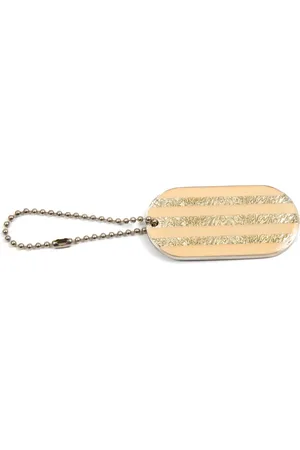 CHANEL 2000s logo-engraved key ring