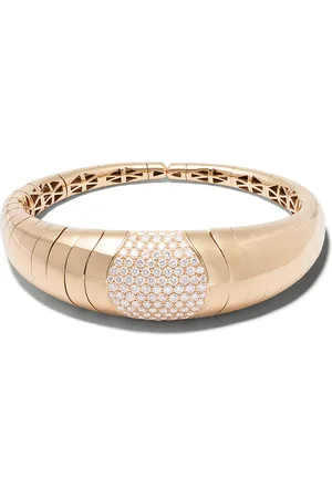 Mattia Cielo 18kt rose gold diamond Iguana bangle