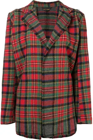 Comme des Garçons Tartan check loose jacket