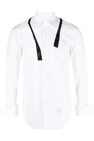 Thom Browne Sequin-embellished cotton shirt