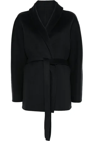 Serafini Belted wrap coat