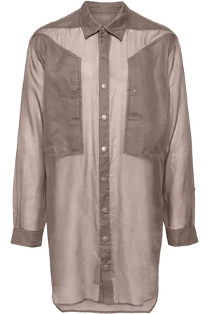 Rick Owens Jumbo sheer shirt