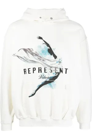 Represent Graphic-print long-sleeve hoodie