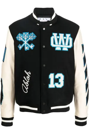 OFF-WHITE Logo-patch varsity jacket