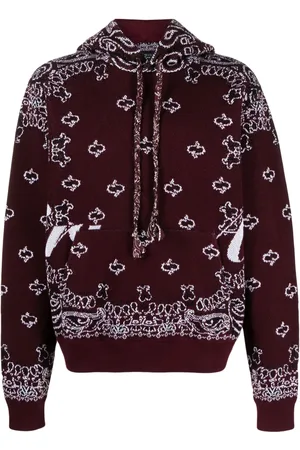 AMIRI Bandana knit hoodie