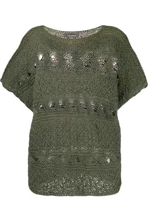 Issey Miyake 1980s open knit top