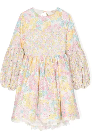 Marlo Amalia floral-embroidered cotton dress