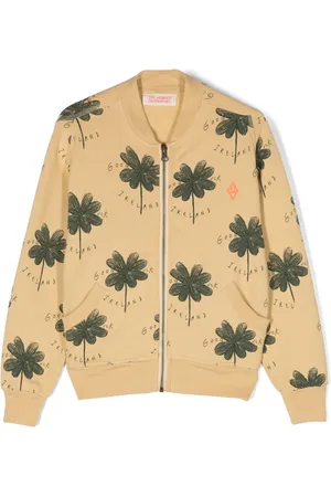The Animals Observatory Graphic-print cotton cardigan