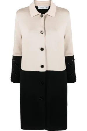 Dior 2010 bicolour knee-length coat