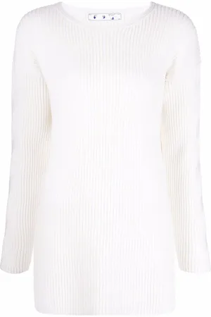 OFF-WHITE Ribbed-knit wool jumper