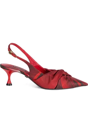 Roberto Cavalli Twist-detail slingback pumps