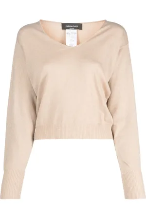 Fabiana Filippi V-neck drop-shoulder jumper