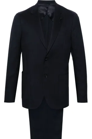 LARDINI Single-breasted twill suit