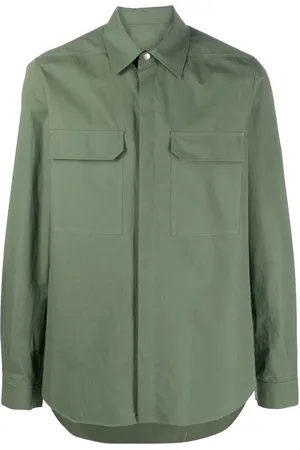 Rick Owens Button-front long-sleeved overshirt