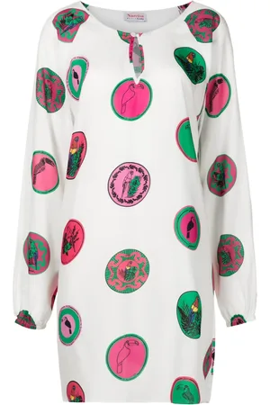 AMIR SLAMA Graphic-print shift dress