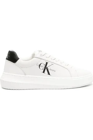Calvin Klein Logo-print leather sneakers