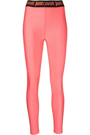 Roberto Cavalli Logo waistband leggings