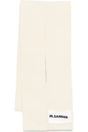 Jil Sander Logo-patch scarf