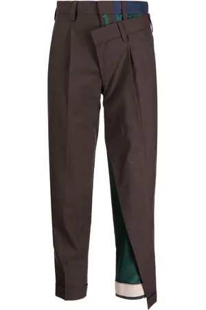 Kolor High-waisted cropped trousers
