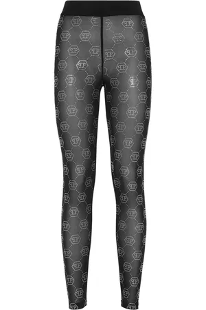 Philipp Plein Monogram-pattern leggings