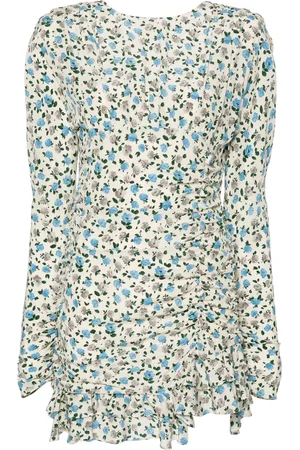 Alessandra Rich Floral-print silk minidress