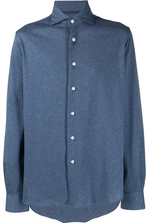 Orian Spread collar piqué shirt