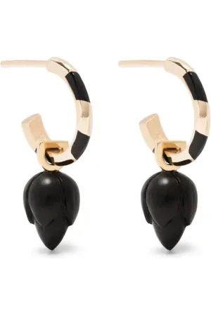Alice Cicolini 14kt yellow Memphis Candy ebony drop earrings