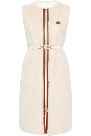 Moncler Sorbier faux-fur midi coat