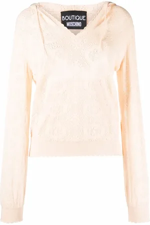 Moschino Pattern-knit hoodie
