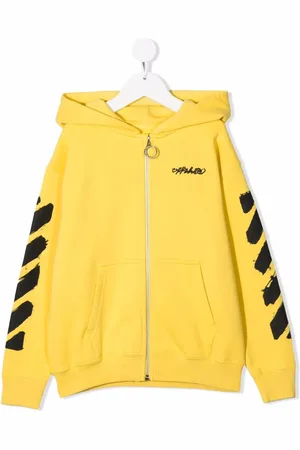OFF-WHITE Script-logo Diag-print hoodie