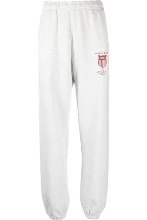 Sporty & Rich Crest logo-print track pants
