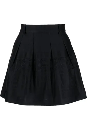PEARLY GATES Embroidered jacquard mini skirt