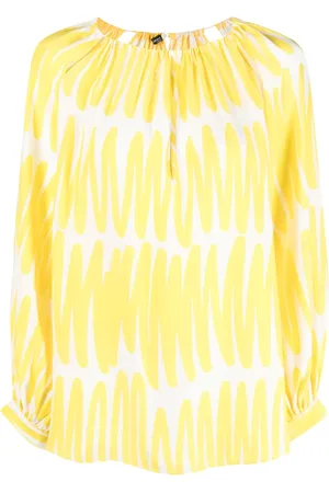 Kiton Abstract-print silk blouse