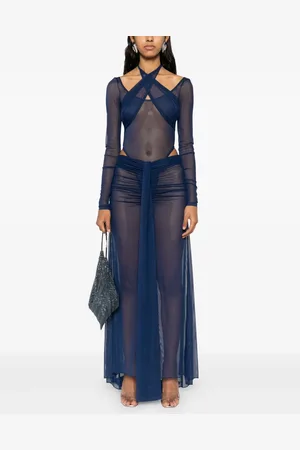 LAQUAN SMITH Mesh-design bodysuit