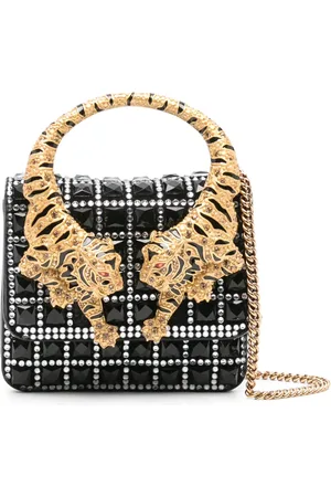 Roberto Cavalli Tiger-handle mini bag