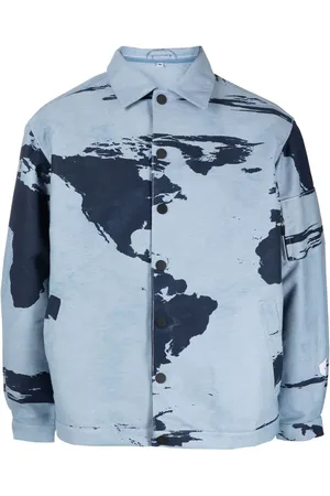 Stain Shade Abstract-print two-pocket jacket