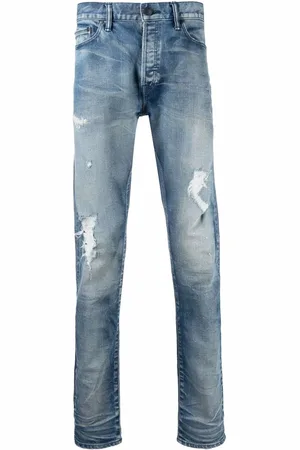 JOHN ELLIOTT Mid-rise distressed jeans