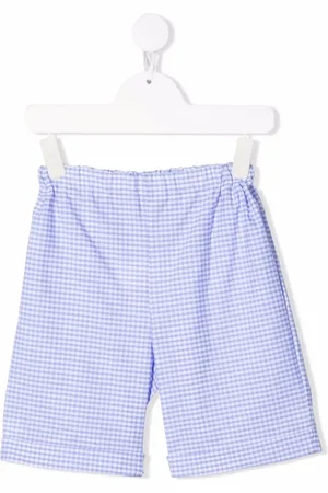 SIOLA Check-print cotton shorts