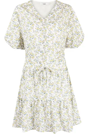 B+AB Floral-print short-sleeved dress