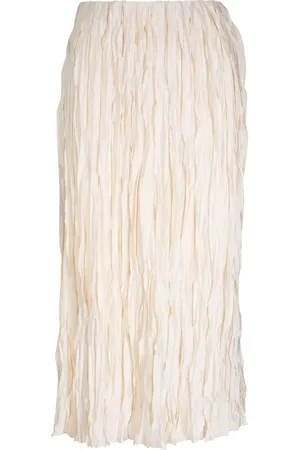 Vince Satin midi skirt