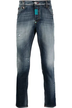 Philipp Plein Stonewashed skinny-cut jeans