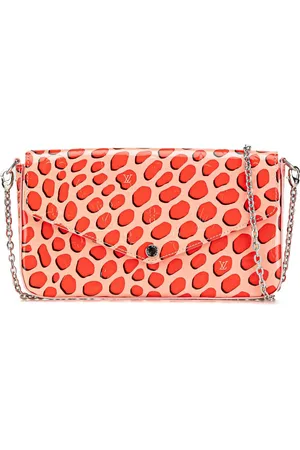 LOUIS VUITTON 2016 Monogram Vernis Jungle Dots Pochette Felicie crossbody bag