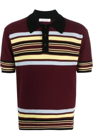 WALES BONNER Wander striped wool polo shirt