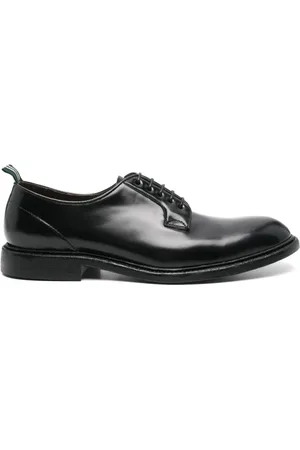 Green george Leather Derby shoes